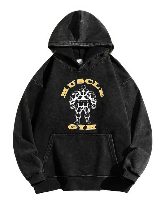 Muscle Gym Vintage Hoodie