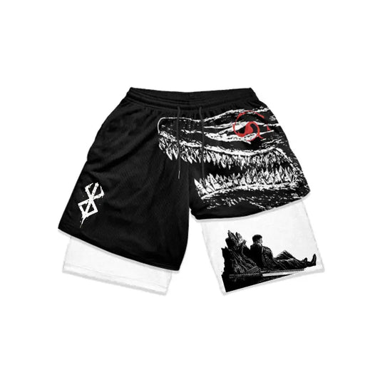 Atheltichub Anime Berserk Mesh Gym Shorts