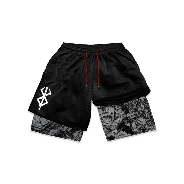Atheltichub Anime Berserk Mesh Gym Shorts