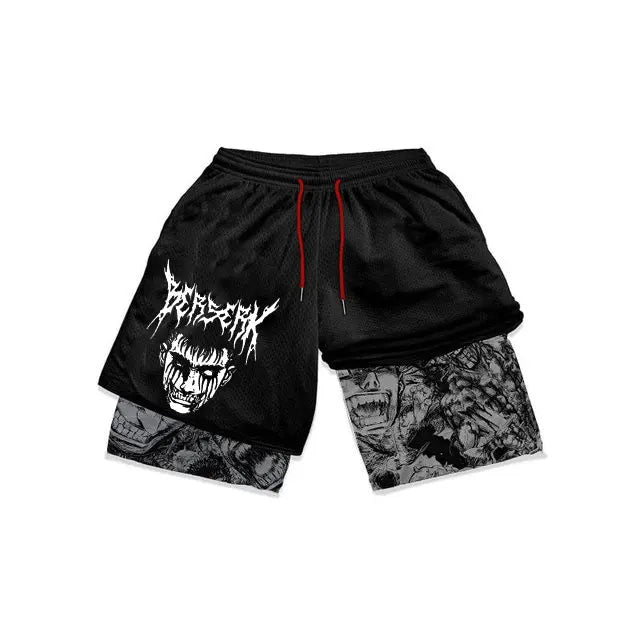 Atheltichub Anime Berserk Mesh Gym Shorts