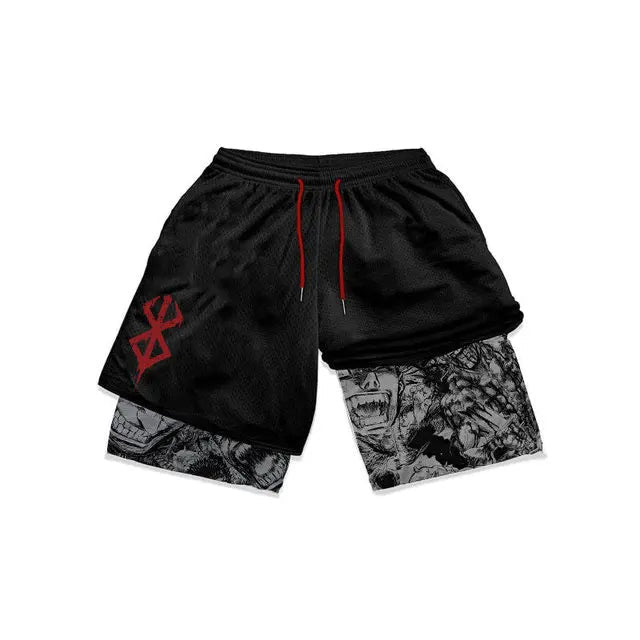 Atheltichub Anime Berserk Mesh Gym Shorts