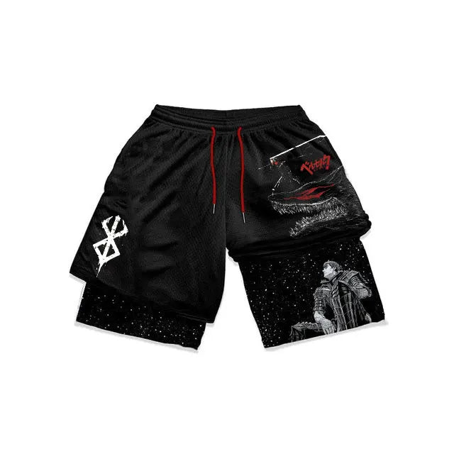 Atheltichub Anime Berserk Mesh Gym Shorts