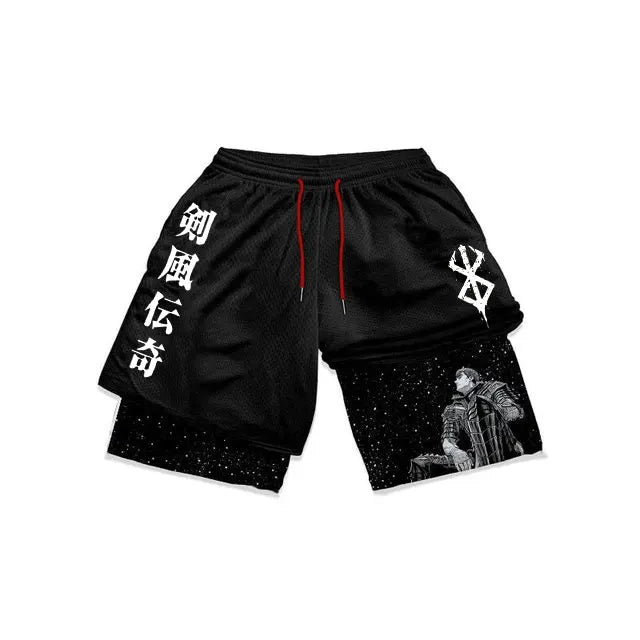 Atheltichub Anime Berserk Mesh Gym Shorts