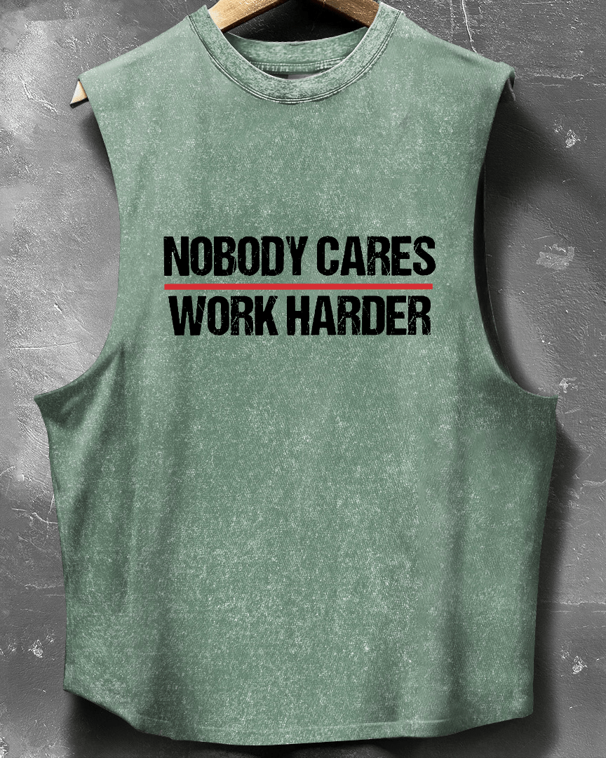 Nobody Cares – Gib Alles! Ärmelloses Tanktop von AthleticHub