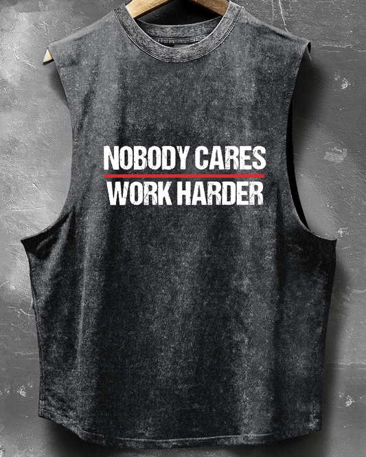 Nobody Cares – Gib Alles! Ärmelloses Tanktop von AthleticHub