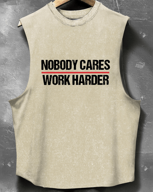 Nobody Cares – Gib Alles! Ärmelloses Tanktop von AthleticHub