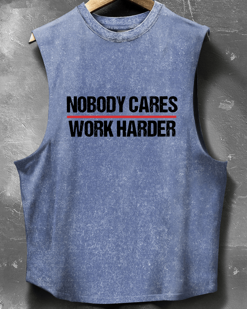 Nobody Cares – Gib Alles! Ärmelloses Tanktop von AthleticHub