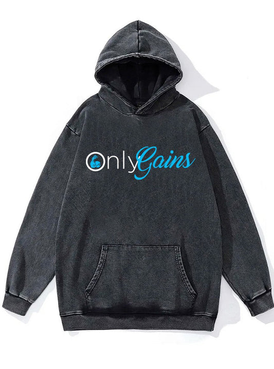 Only Gains: Stylischer, gewaschener Hoodie