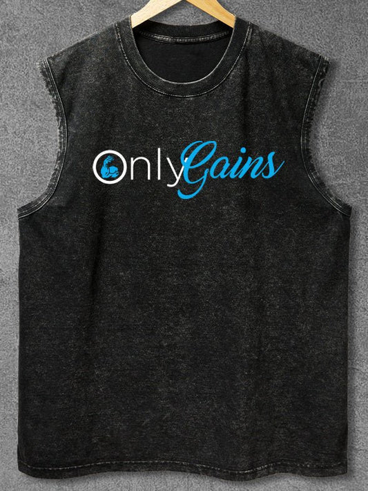 Only Gains: Das Trendige Wasch-Tank von AthleticHub