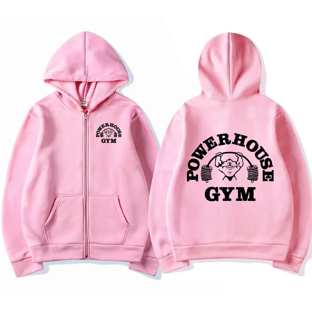 Powerhouse Gym Zip-Hoodie: Dein Style für Kraft und Komfort