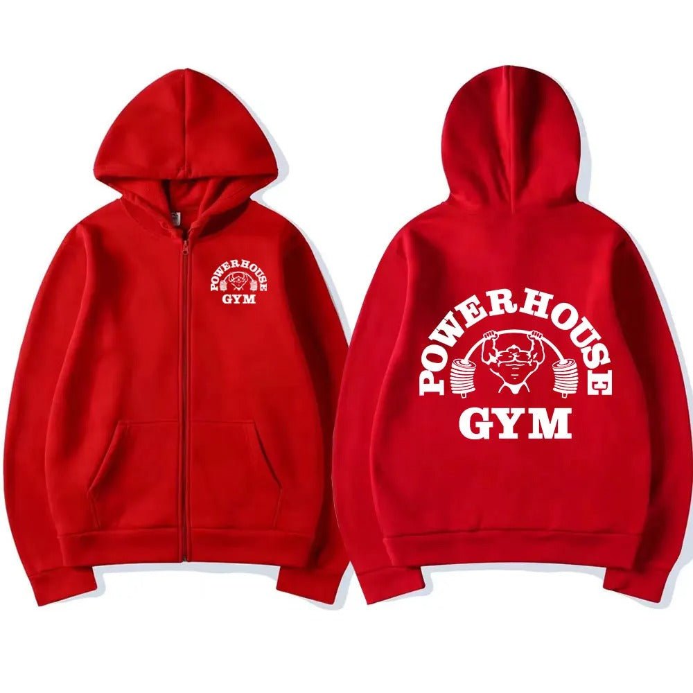 Powerhouse Gym Zip-Hoodie: Dein Style für Kraft und Komfort
