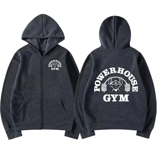 Powerhouse Gym Zip-Hoodie: Dein Style für Kraft und Komfort