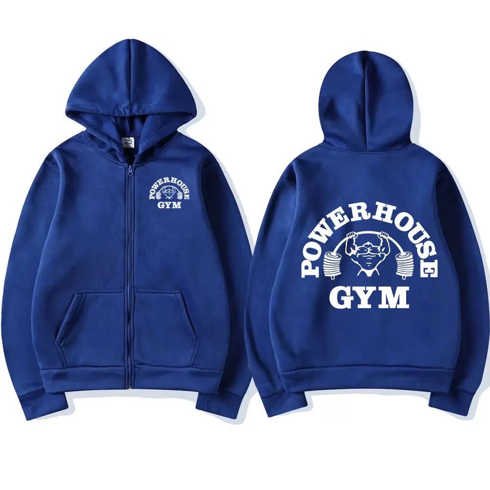 Powerhouse Gym Zip-Hoodie: Dein Style für Kraft und Komfort