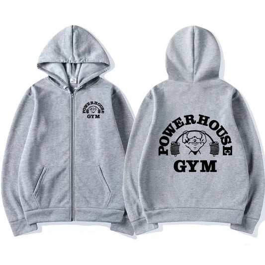 Powerhouse Gym Zip-Hoodie: Dein Style für Kraft und Komfort