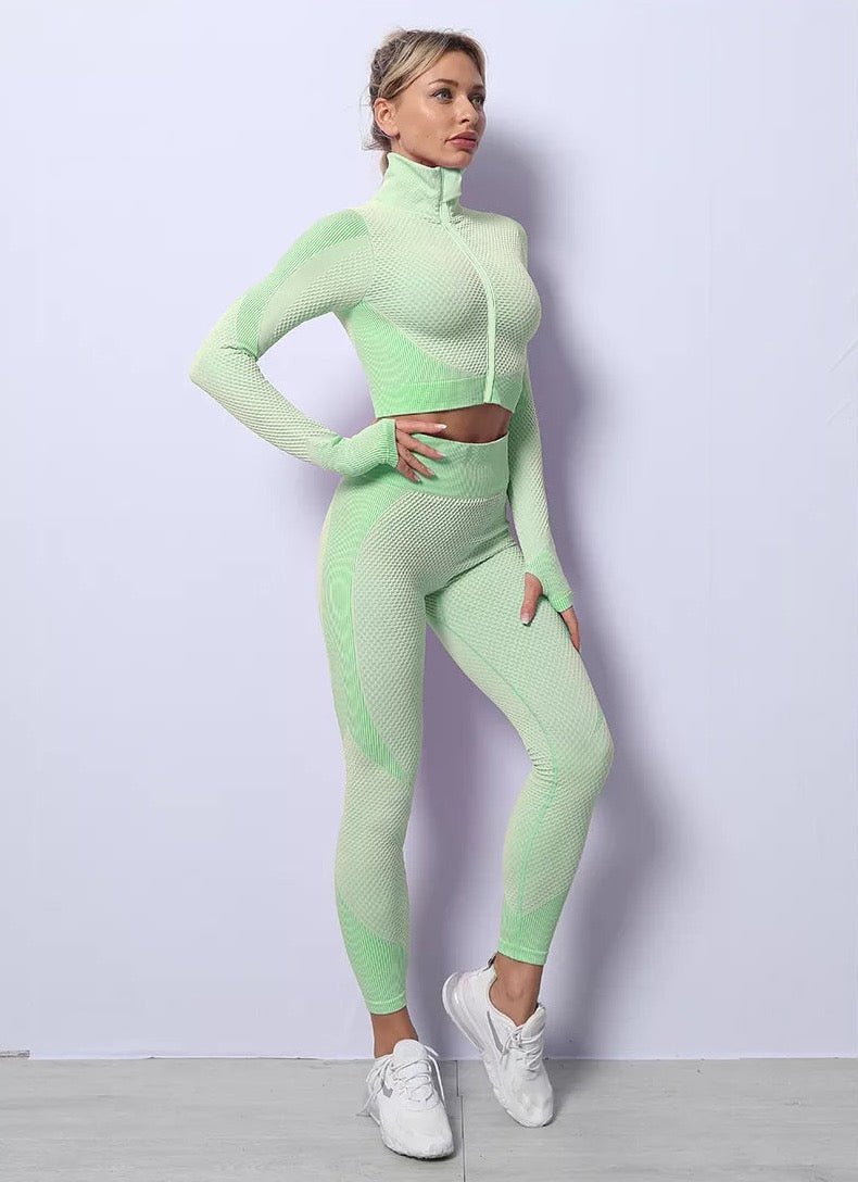 Nahtloses Fitness-Set: 3-teilig für deinen perfekten Look!
