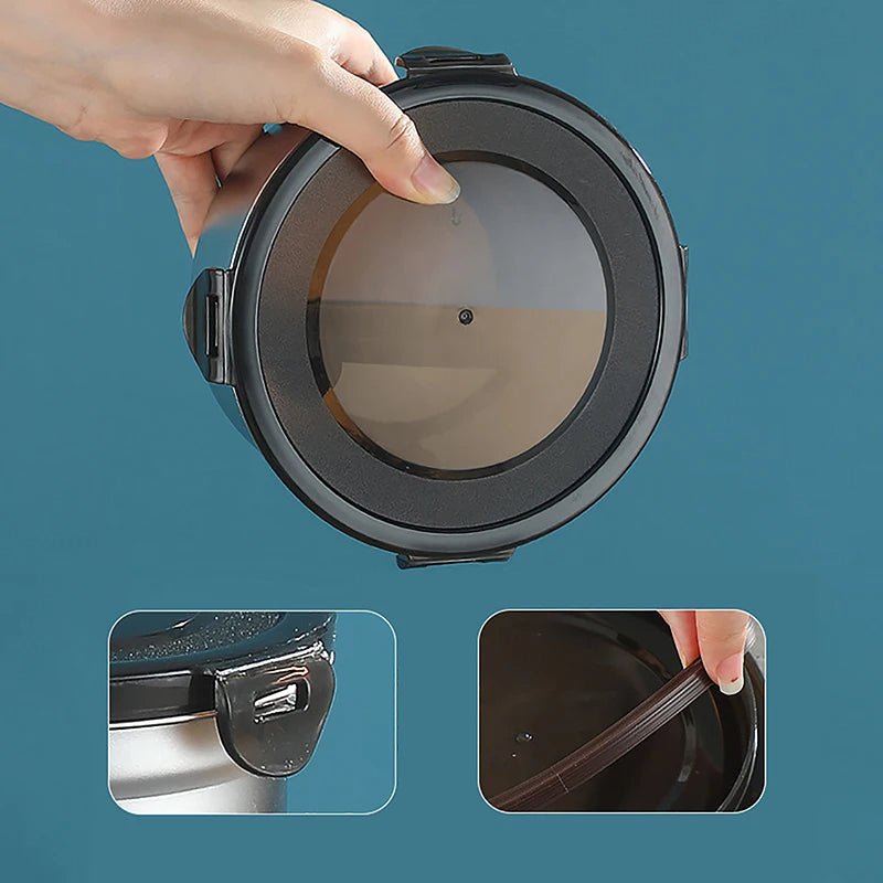 Edelstahl-Lebensmittelbehälter mit innovativem Snap Seal Deckel