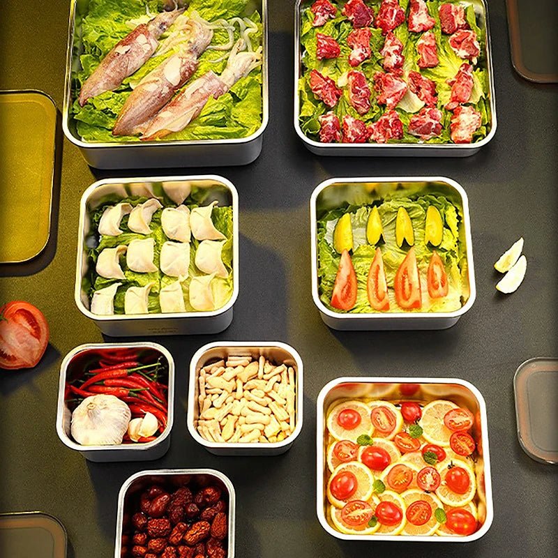 Edelstahl-Lebensmittelbehälter mit innovativem Snap Seal Deckel