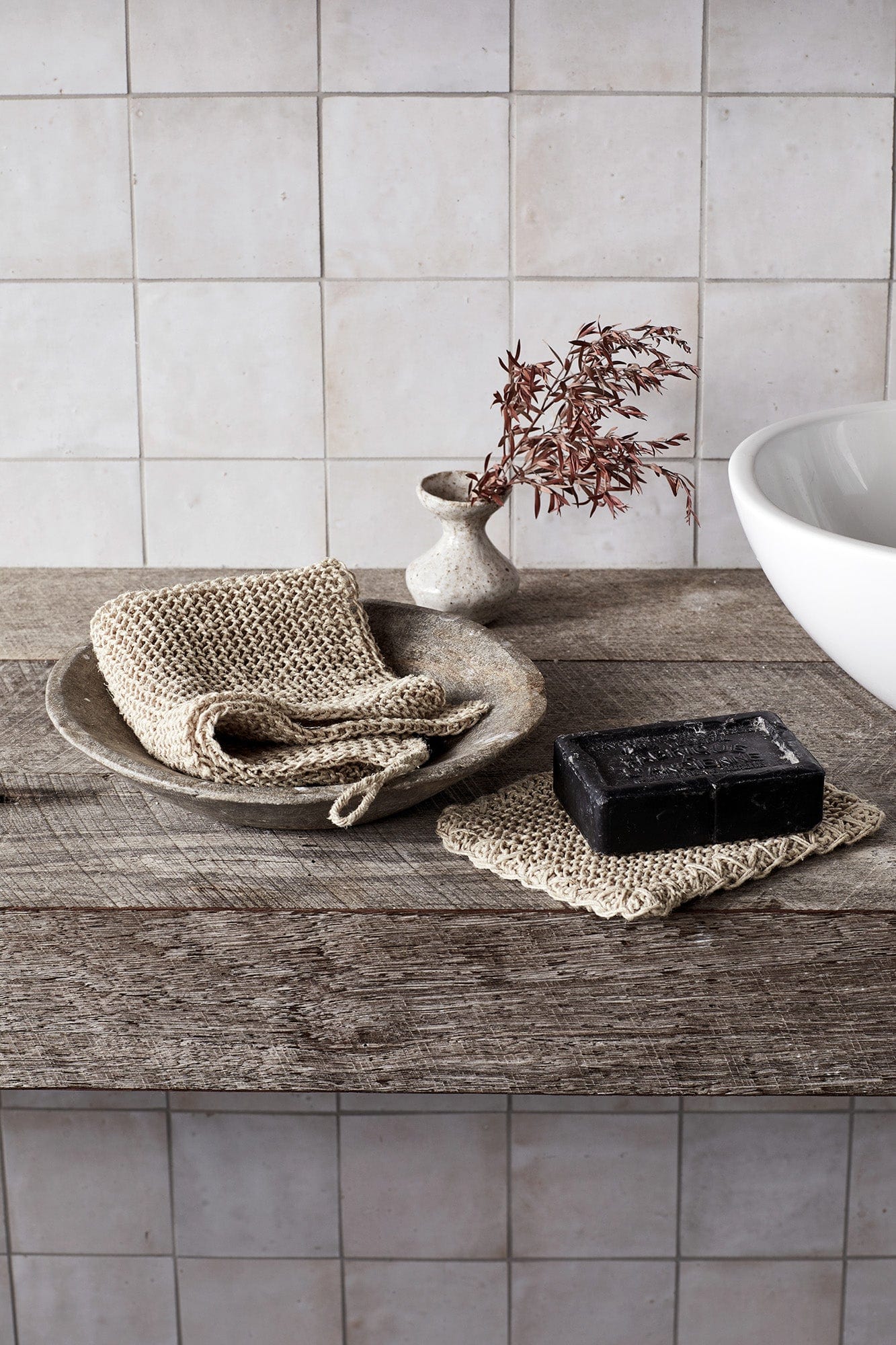 Hochwertiger Hanf Waschhandschuh im 2er-Set