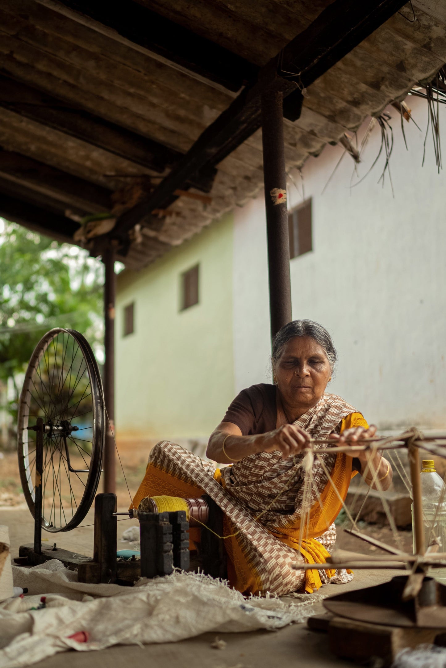 Elegante Handgewebte Geschirrtücher im Streifen-Set (3 Stück)