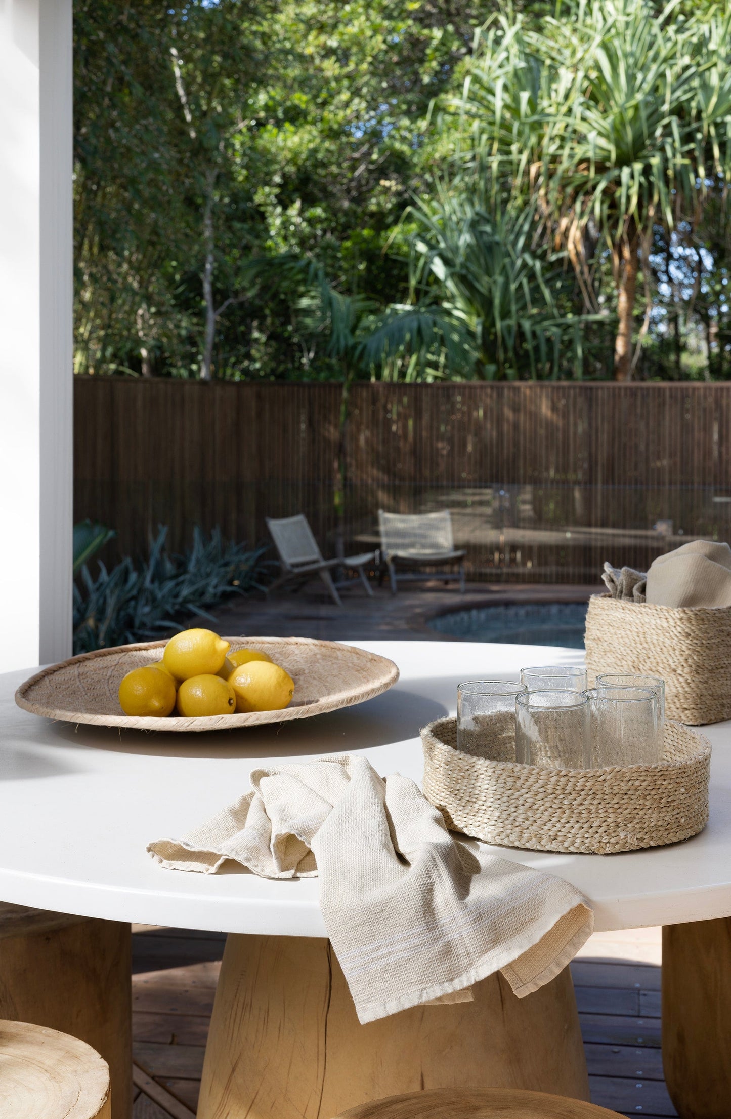 Elegante Handgewebte Geschirrtücher im Streifen-Set (3 Stück)