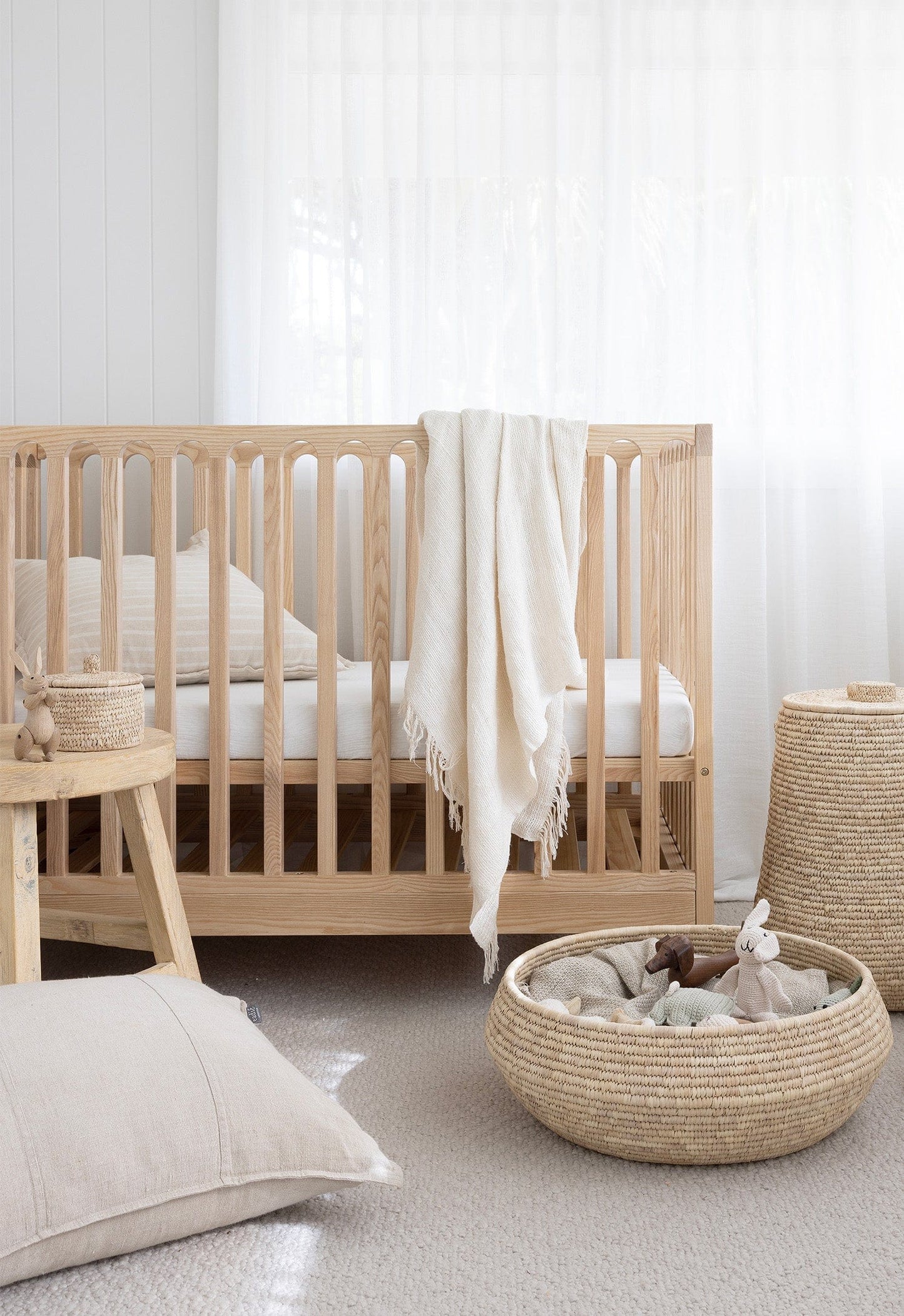 Uma Decke: Edles Alabaster-Leinen mit Baumwollkomfort