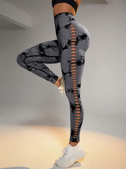Tie-dye Raw Seamless Leggings