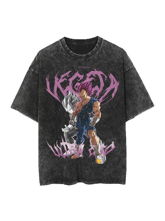 VEGETA ULTRA EGO Vintage Oversize T-Shirt – Stilvoller Retro-Look