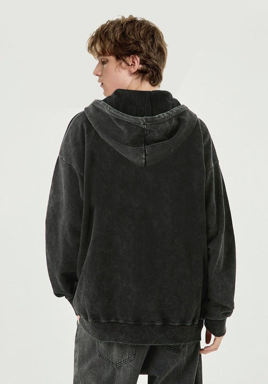 Vintage Washed Zipper Hoodie – Urban Style für jeden Tag