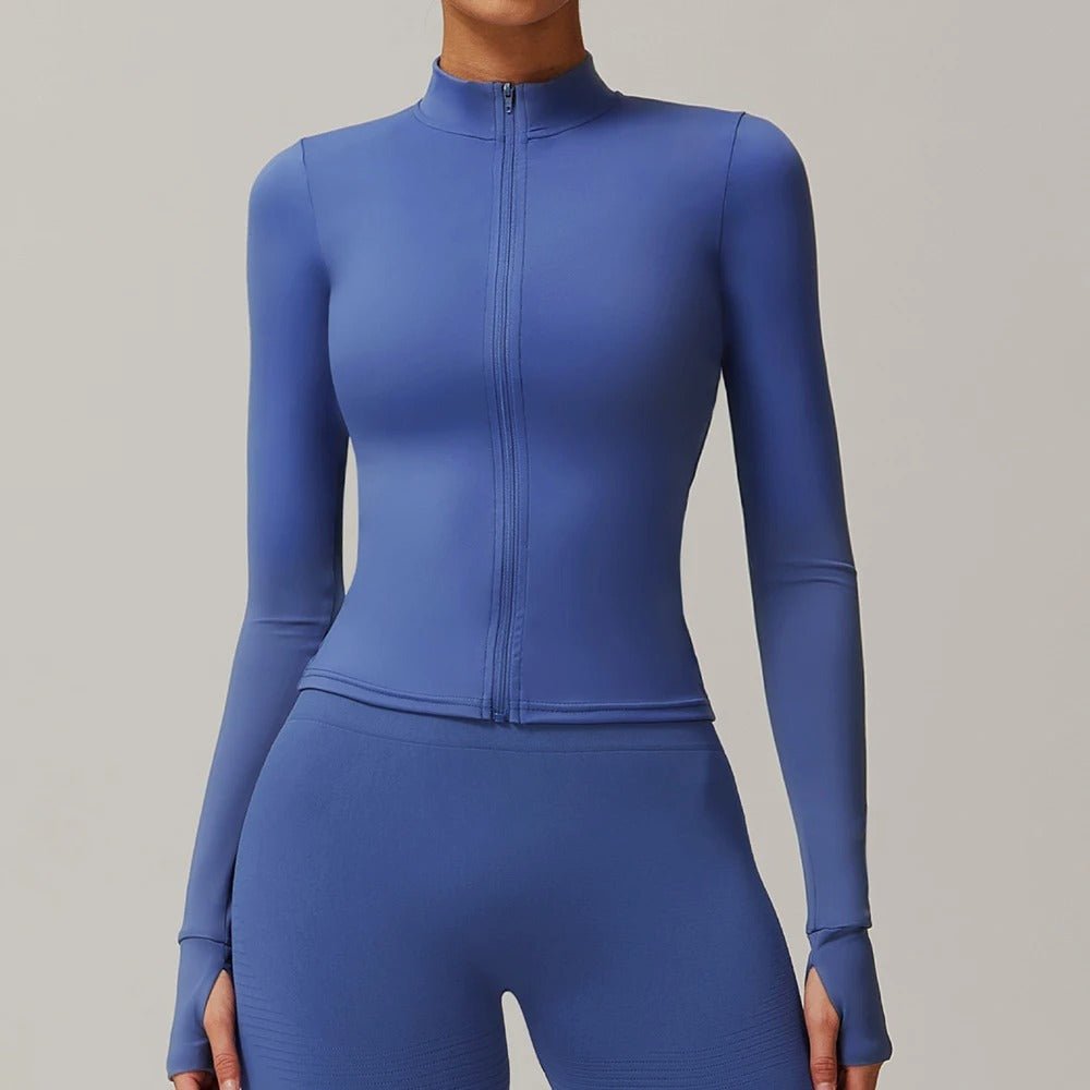 Stylisches Yoga-Shirt mit Reißverschluss – Flexibel & Trendy!