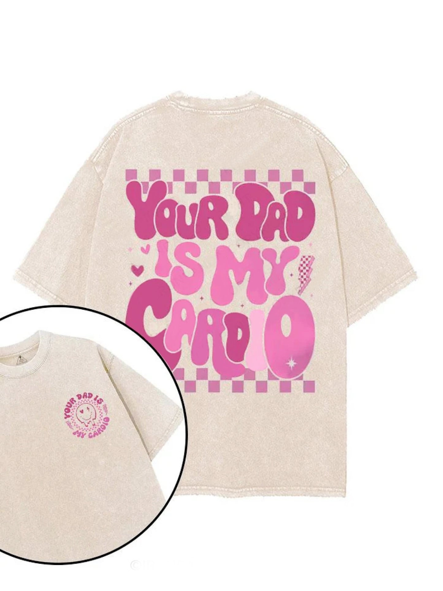 „Dein Papa ist mein Workout - T-Shirt“